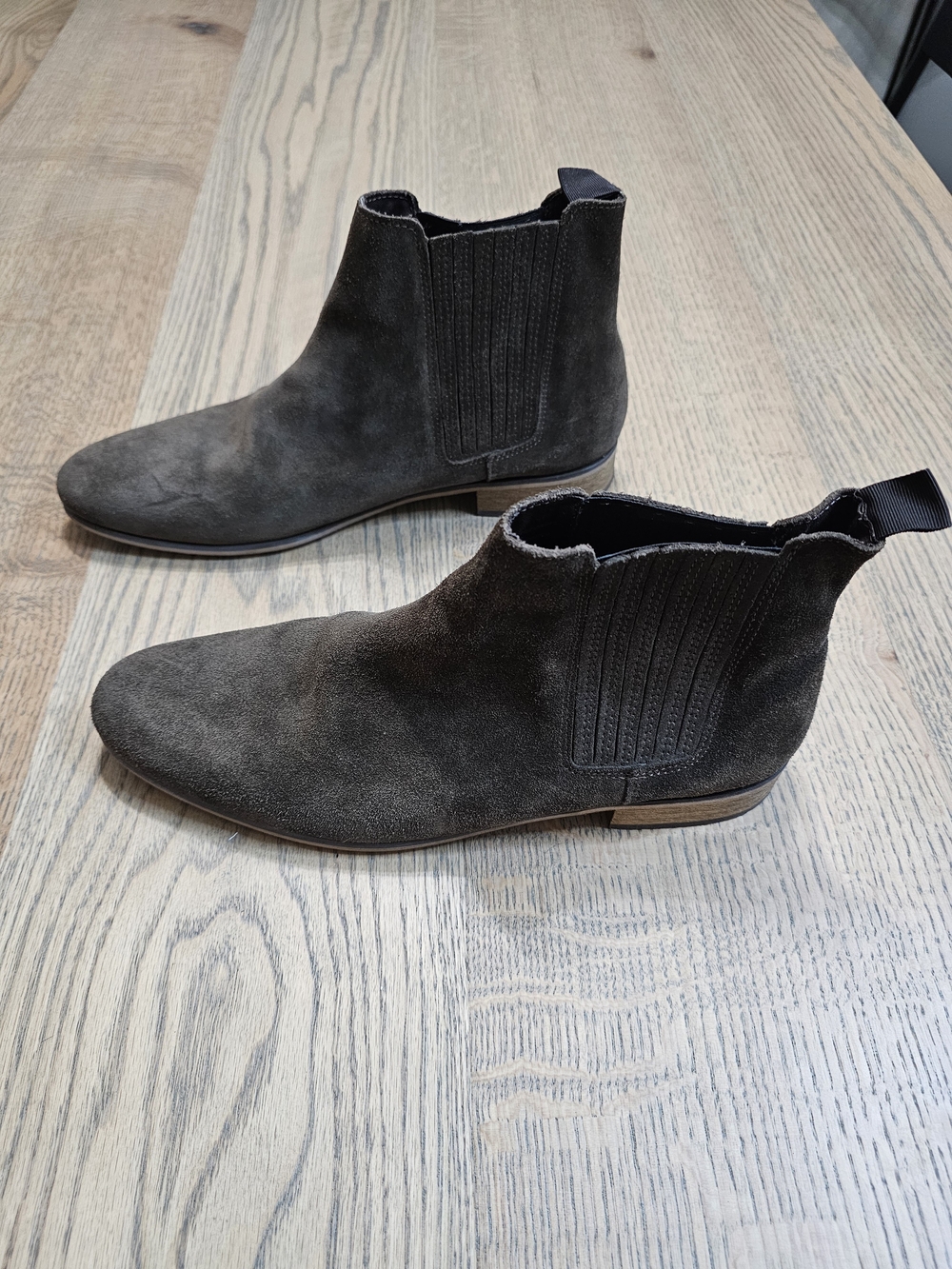 River Island Men's Chelsea Suede Ankle Boots - Dark Brown